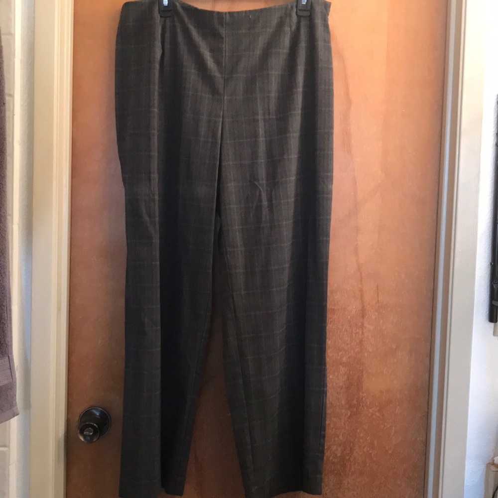 Grey striped slacks